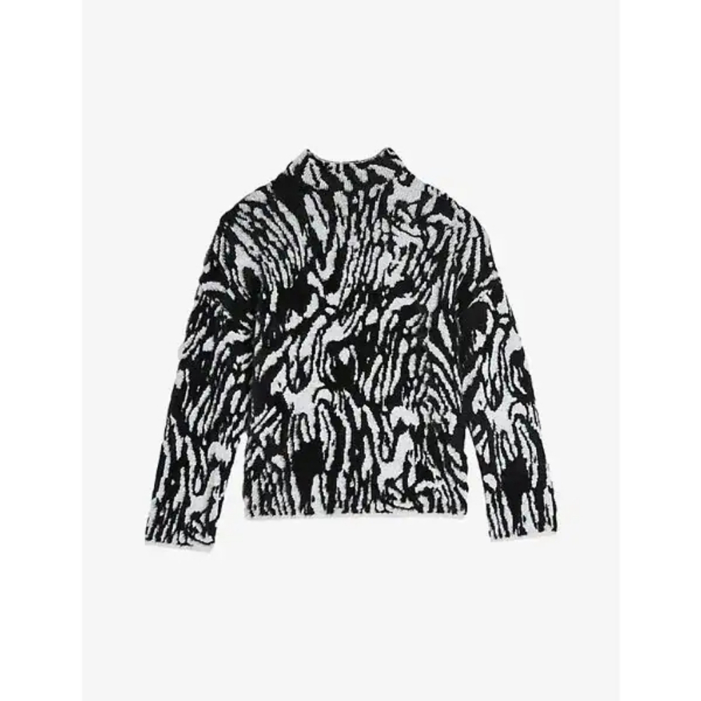 Ted Baker $175 Zaidie Jacquard Woven Sweater Sz 0 (XS) - Picture 4 of 11